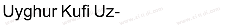 Uyghur Kufi Uz字体转换